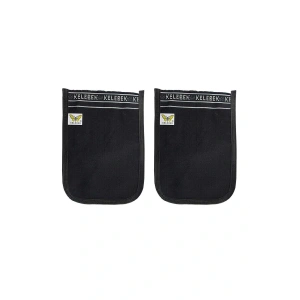 LitaeTrend 2 Adet Osmanlı Kalın Siyah Banyo Hamam Kesesi 25x17 Cm