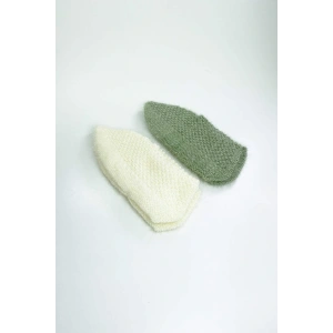 LitaeTrend 2 Çift El Örgüsü Kışlık Şık Kadın Yün Patik Set 6