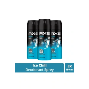 LitaeTrend 3 Adet Axe Ice Chill Erkek Deodorant Sprey 150 ml