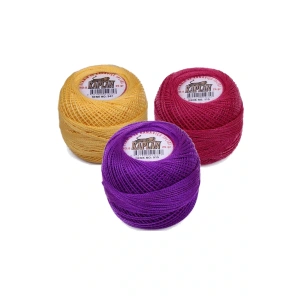 LitaeTrend 3 Adet Kaplan Etamin Ve Kanaviçe İpi 8 No Kod/Renk: 347 - 115 - 915 - Ryl