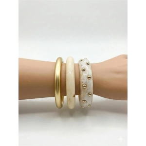 LitaeTrend 3Lü Set Bilezik - Beyaz