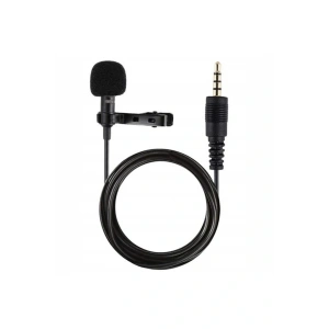 LitaeTrend 3.5mm Jak 1.5 Metre Double Mikrofon - Siyah