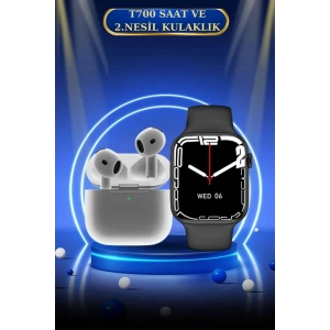 LitaeTrend 3.Nesil TWS Bluetooth Kulaklık ve Dokunmatik Ekran Akıllı Saat Sesli Görüşme