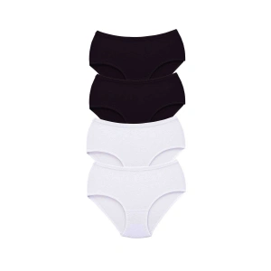 LitaeTrend 4 Adet Tutku Kadın Yüksek Bel Bato Kalın Lastik Külot S4