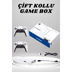 LitaeTrend 4K 3D HD Görüntü Kaliteli Kablosuz Çift Kollu 20.000 Oyunlu Retro Oyun Konsolu TV Box