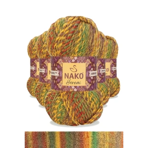 LitaeTrend 5 Adet Hercai Ebruli Hırka Kazak Atkı Bere El Örgü İpi Yünü 7252