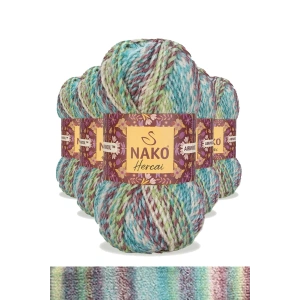 LitaeTrend 5 Adet Hercai Ebruli Hırka Kazak Atkı Bere El Örgü İpi Yünü 76037