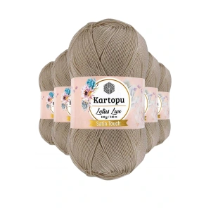 LitaeTrend 5 Adet Lotus Lux Bikini Büstiyer Bluz Simli Örgü İpi K861 Bej