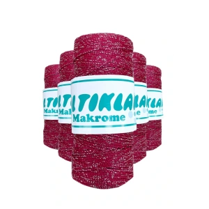 LitaeTrend 5 Adet Polyester Simli Makrome İpi SG-1845