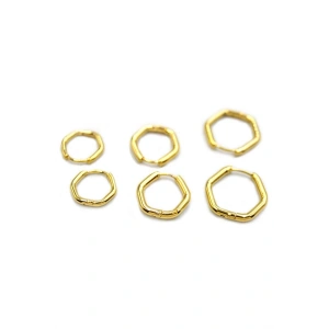 LitaeTrend 6lı Beşgen Küpe - Altın