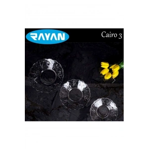 LitaeTrend 6lı Cam Tabak Güneş Yıldız Gül 3 Model Royaleks-G-405