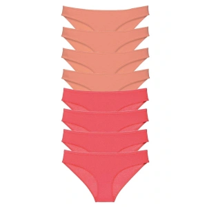 LitaeTrend 8 adet Eko Set Likralı Kadın Slip Külot Pudra Fuşya