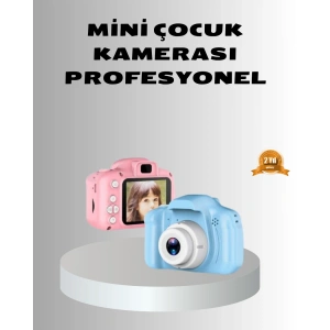 LitaeTrend 8MP Mini Çocuk Fotoğraf Makinesi – Pembe Ses Kaydı Özellikli