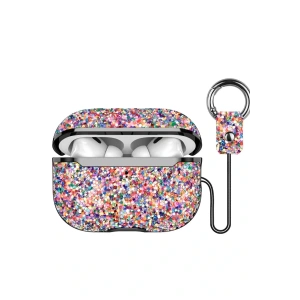 LitaeTrend Airpods Pro 2 (2.nesil) Bright Simli Airpods Kapak - Gold