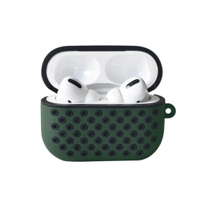 LitaeTrend Airpods Pro 2 (2.nesil) Spor Delikli Kılıf - Haki Yeşil-Siyah
