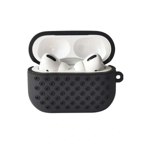 LitaeTrend Airpods Pro 2 (2.nesil) Spor Delikli Kılıf - Siyah-Siyah