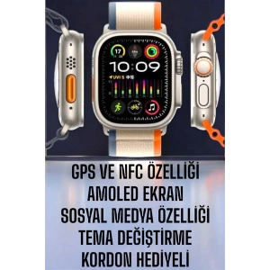 LitaeTrend Akıllı Saat Amoled Ekran NFC Uyumlu Spor Modları Android ve İOS Uyumlu