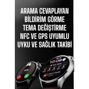 LitaeTrend Akıllı Saat Bildirim Görme Amoled Ekran GPS Uyumlu Sesli Görüşme