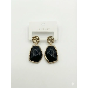 LitaeTrend Akrilik Taşlı Küpe - Siyah