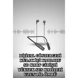 LitaeTrend Alarm ve Titreşim Özellikli Akıllı Saat ve Mikrofonlu Kablolu Bluetooth Kulaklık 60 Saat