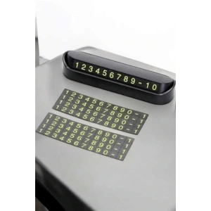 LitaeTrend Araba Park Numaratörü Araç İçi Numaralık Değiştirilebilir Çevirmeli Mini