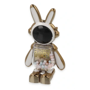 LitaeTrend Astro Stand Tavşan Astronot - Beyaz