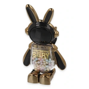 LitaeTrend Astro Stand Tavşan Astronot - Siyah