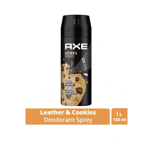 LitaeTrend Axe Erkek Sprey Deodorant Leather & Cookies 48 Saat Etkileyeci Koku 150 ml