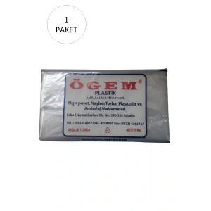 LitaeTrend Bakkaliye Naylon Torba Beşlik 30x52 cm 1 kg 1 Paket (Takriben 105 Adet)