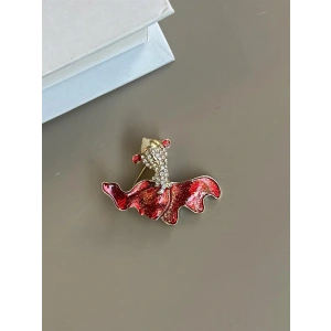 LitaeTrend Balık Broş - Kırmızı