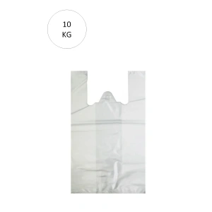 LitaeTrend Beyaz Atlet Poşet Orta Boy 29x50 cm Takriben 850 Adet 10 Kg