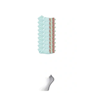 LitaeTrend Beyaz Kadın Bilek Çorap 9 çift