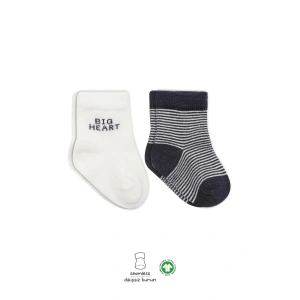 LitaeTrend Big Heart Penye Soket Çorap 2li  Antrasit