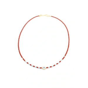 LitaeTrend Boncuk Göz Kolye - Bordo