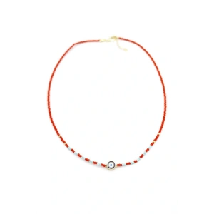 LitaeTrend Boncuk Göz Kolye - Kırmızı