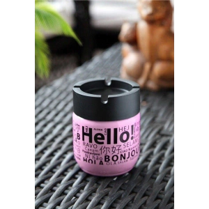 LitaeTrend Cam Kokusuz Küllük 425 Cc Hello Desenli Pembe