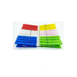 LitaeTrend Çamaşır Mandalı Çelik Yaylı 24 Adet