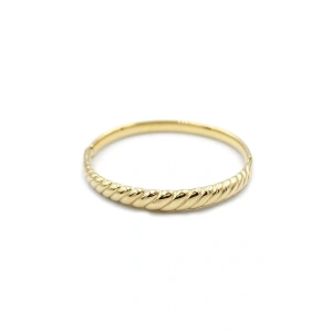 LitaeTrend Çelik Kelepçe Bilezik - Altın