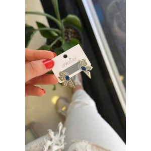 LitaeTrend Çiçek Küpe - Mavi