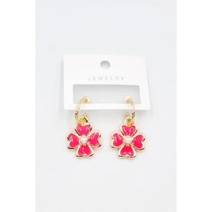 LitaeTrend Çiçek Küpe - Pembe