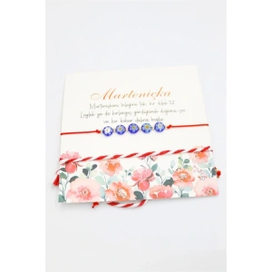 LitaeTrend Çiçek Marteniçka Bileklik - Kırmızı