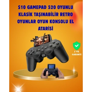 LitaeTrend Çocuklar ve Yetişkinler İçin Uygun 500 Oyunlu Taşınabilir Mini Retro El Konsolu