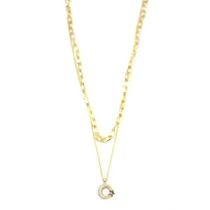 LitaeTrend Çoklu Ay Yıldız Kolye - Altın