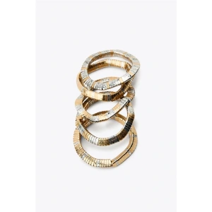 LitaeTrend Çoklu Lastkli Bilezik - Altın