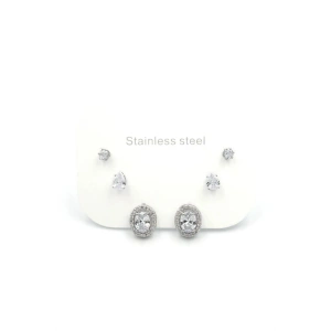 LitaeTrend Çoklu Taşlı Küpe - Gümüş