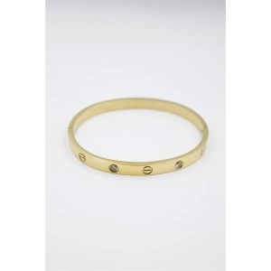 LitaeTrend CRT Model Taşlı Bilezik - Altın
