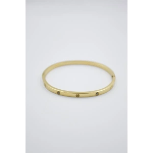 LitaeTrend CRT Model Taşlı İnce  Bilezik - Altın