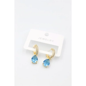 LitaeTrend Damla Küpe - Mavi