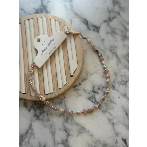 LitaeTrend Deniz Kabuğu Kolye - Pembe