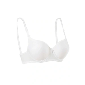 LitaeTrend Destekli Slikonlu Düz Sütyen Beyaz